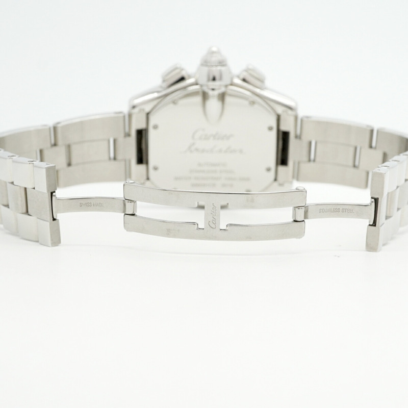 卡地亞 Roadster XL W62007X6 黑色錶盤男錶-3