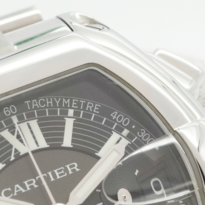 卡地亞 Roadster XL W62007X6 黑色錶盤男錶-6