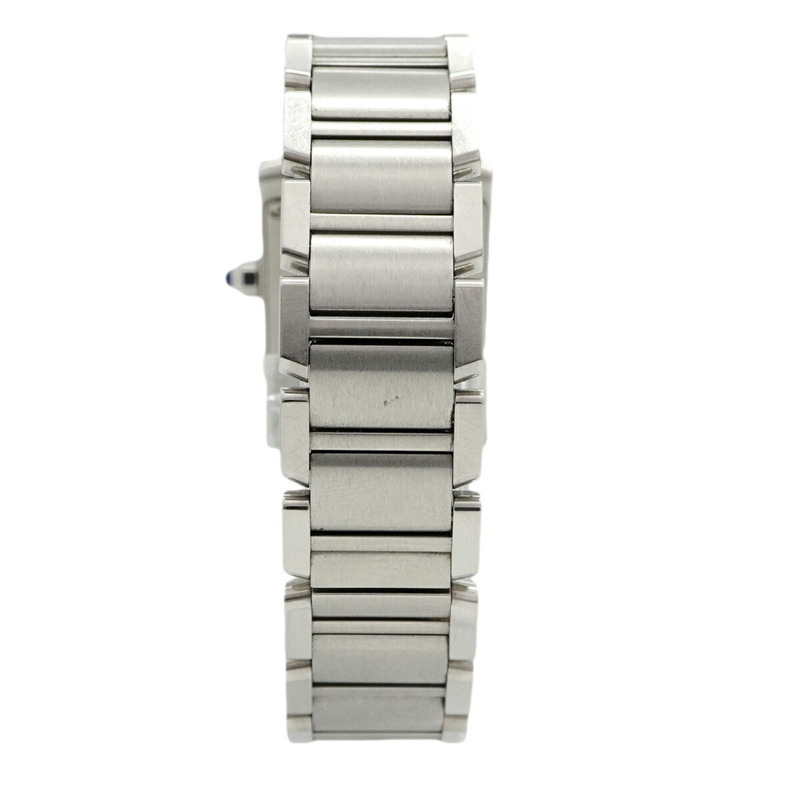 卡地亞 Tank Française SM W51008Q3 象牙色錶盤女士腕錶-7