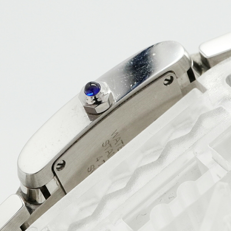 卡地亞 Tank Française SM W51008Q3 象牙色錶盤女士腕錶-8