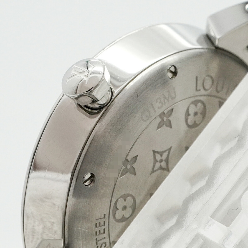 路易威登 Tambour Q13MJ 銀色錶盤小姐腕錶-7