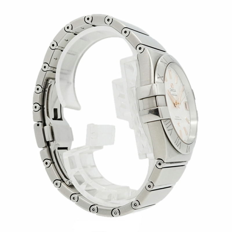 歐米茄星座系列 123.10.38.21.02.002 白色錶盤男士腕錶-2