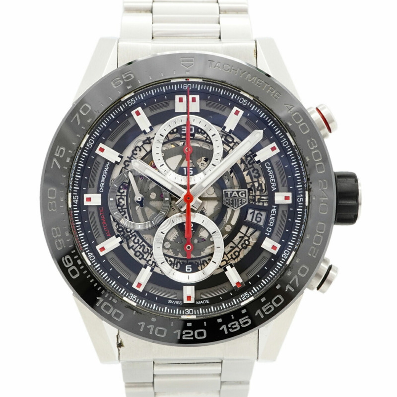 TAG Heuer 豪雅卡萊拉 CAR2A1W 鏤空錶盤男士腕錶-0