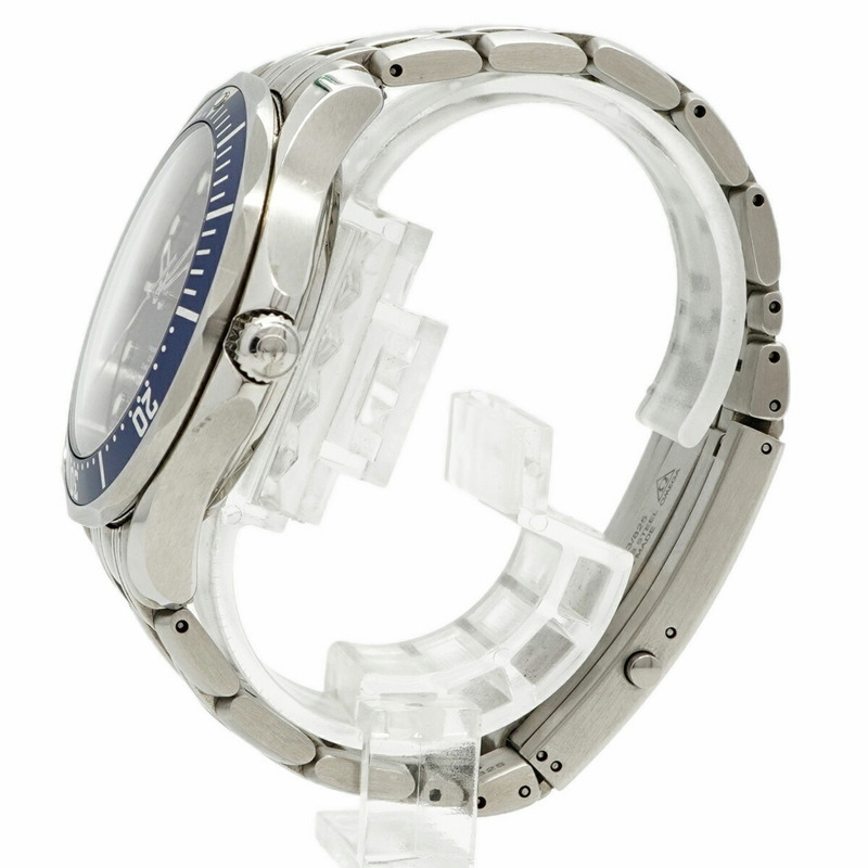 歐米茄海馬系列 2220.80 海軍藍錶盤男士腕錶-1