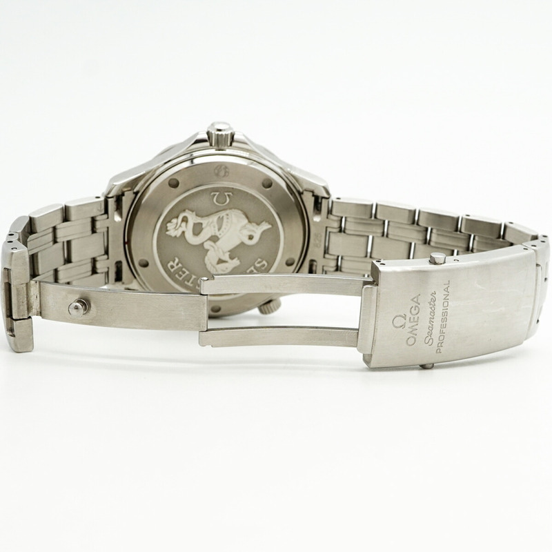 歐米茄海馬系列 2220.80 海軍藍錶盤男士腕錶-3