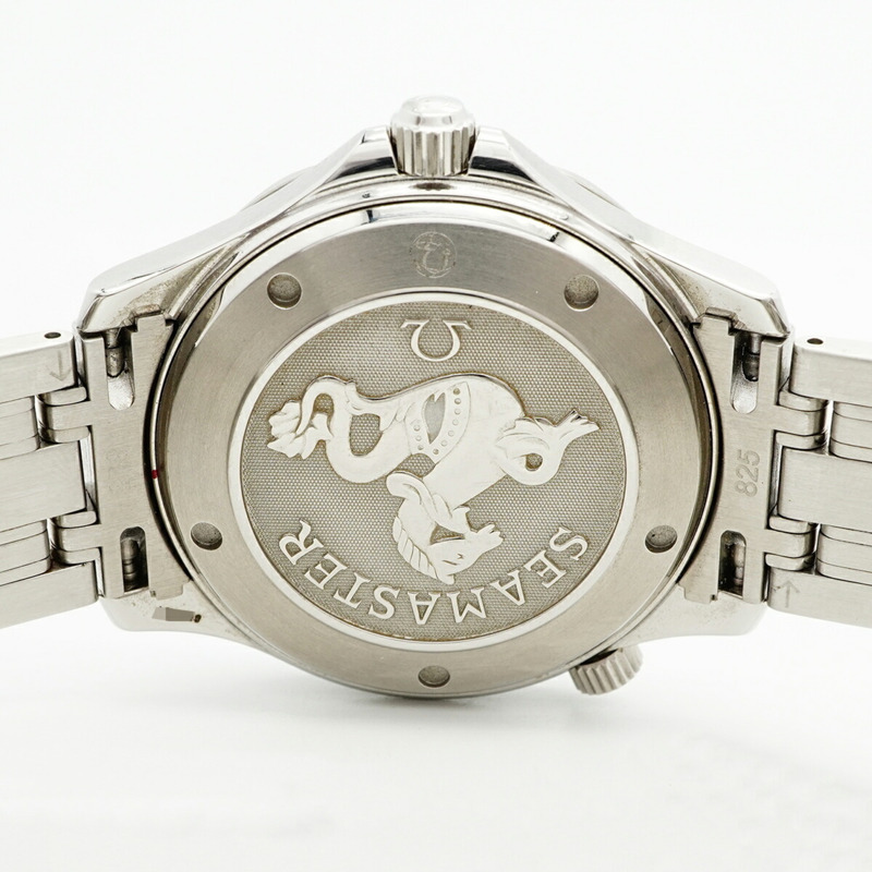 歐米茄海馬系列 2220.80 海軍藍錶盤男士腕錶-4