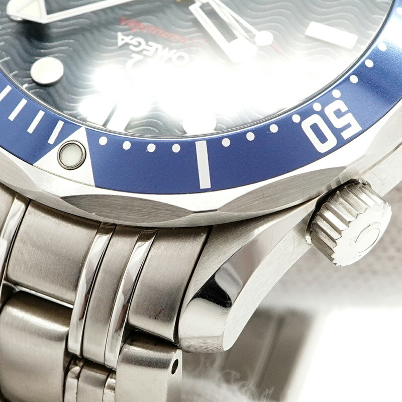 歐米茄海馬系列 2220.80 海軍藍錶盤男士腕錶-6