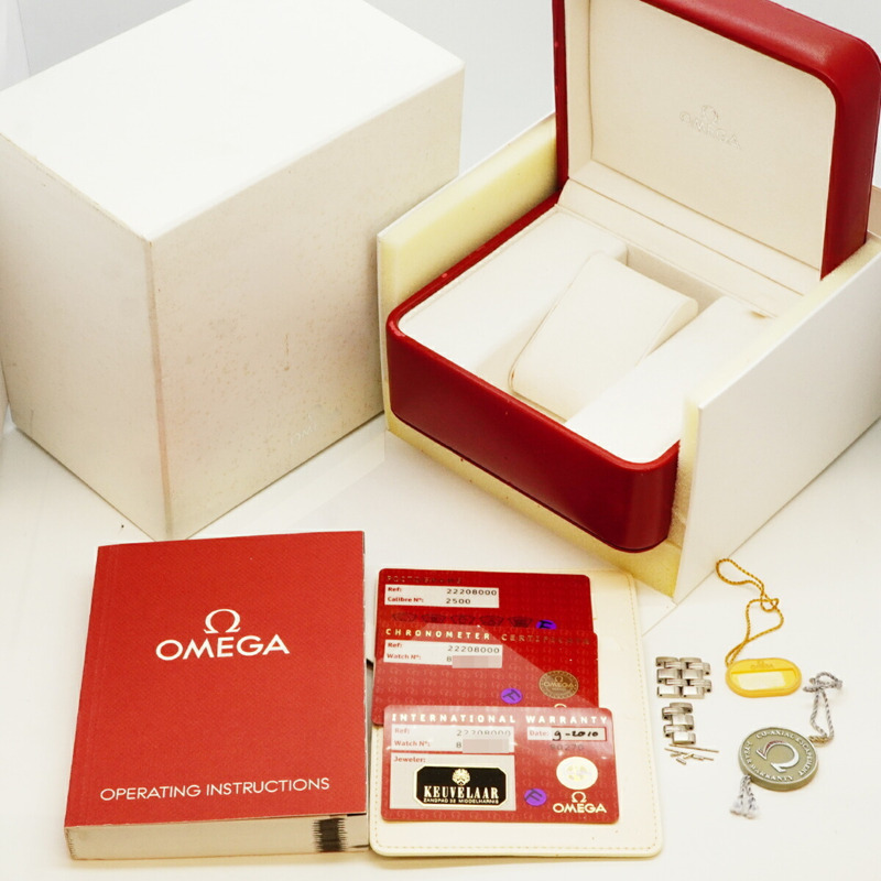 歐米茄海馬系列 2220.80 海軍藍錶盤男士腕錶-9