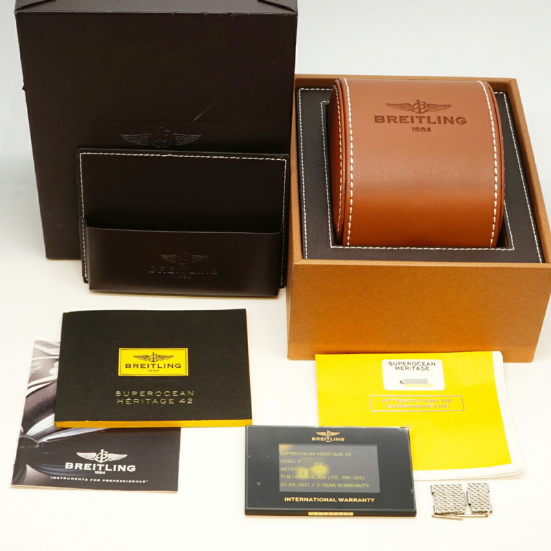 百年靈超級海洋系列 A17321 藍色錶盤男士腕錶-8