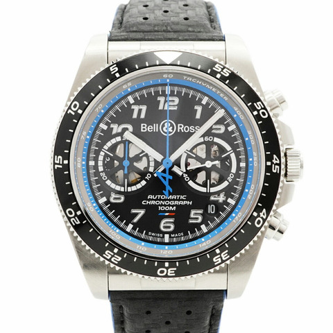 Bell & Ross BRV3-94 CHRONO A521 BRV394-A521 SCA 黑色錶盤男士腕錶