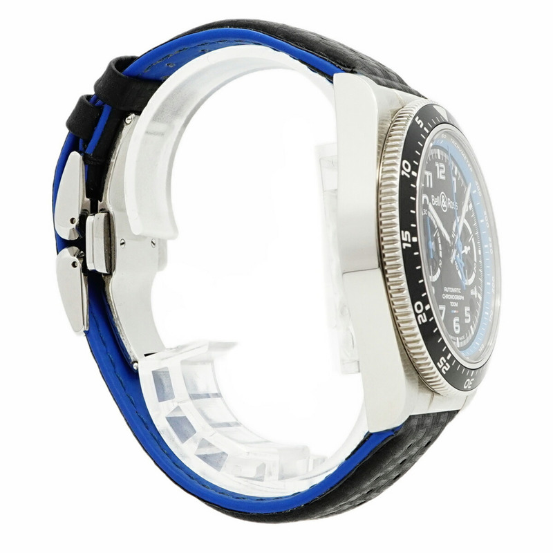 Bell & Ross BRV3-94 CHRONO A521 BRV394-A521 SCA 黑色錶盤男士腕錶-2