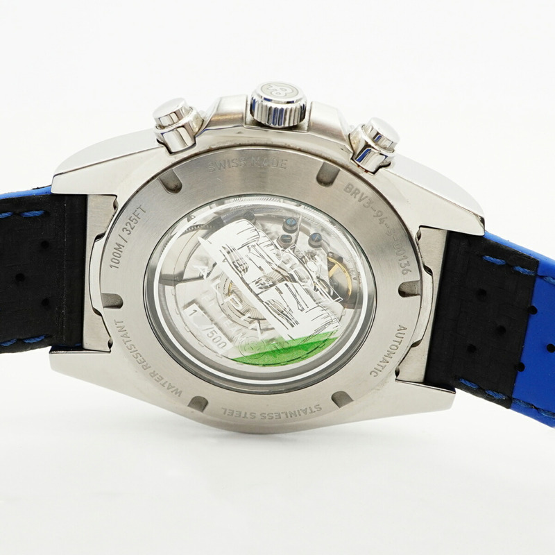 Bell & Ross BRV3-94 CHRONO A521 BRV394-A521 SCA 黑色錶盤男士腕錶-4