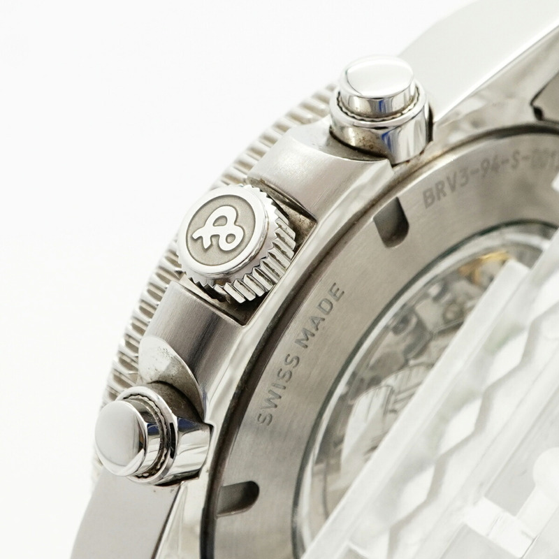 Bell & Ross BRV3-94 CHRONO A521 BRV394-A521 SCA 黑色錶盤男士腕錶-5