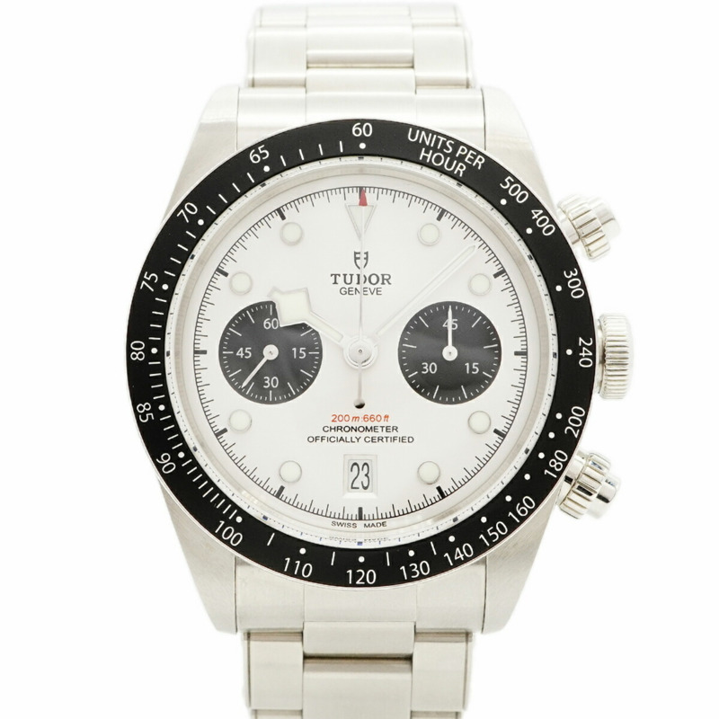 帝舵碧灣計時腕錶 79360N 銀色錶盤男士腕錶-0