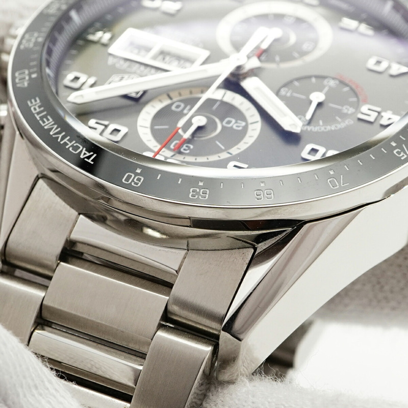 TAG Heuer 豪雅卡萊拉 CV2A1U 灰色錶盤男士腕錶-6