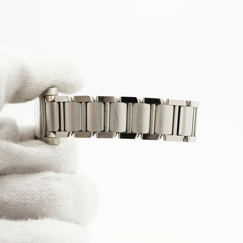 卡地亞 Tank Française SM W51008Q3 象牙色錶盤女士腕錶-5