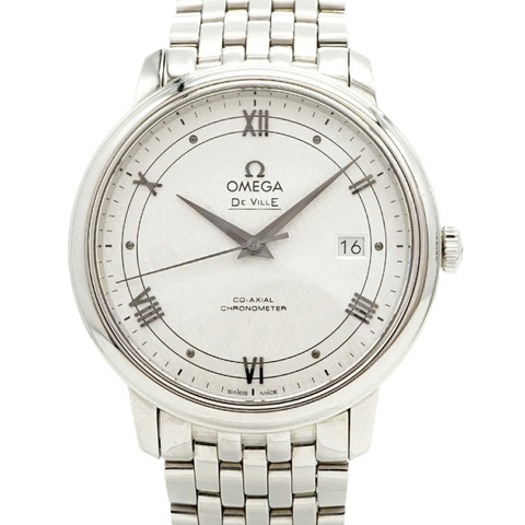 歐米茄碟飛系列 424.10.40.20.02.005 銀色錶盤男士腕錶