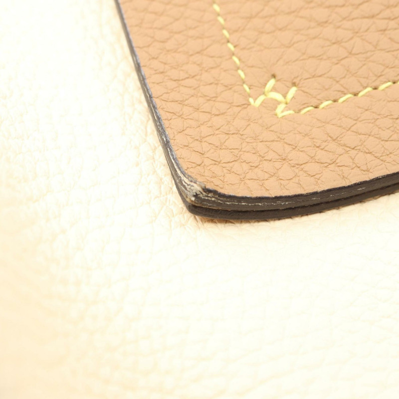 愛馬仕 Cabasellier 31 手提包 Taurillon Clemence 皮革男士象牙棕色 Chai-11