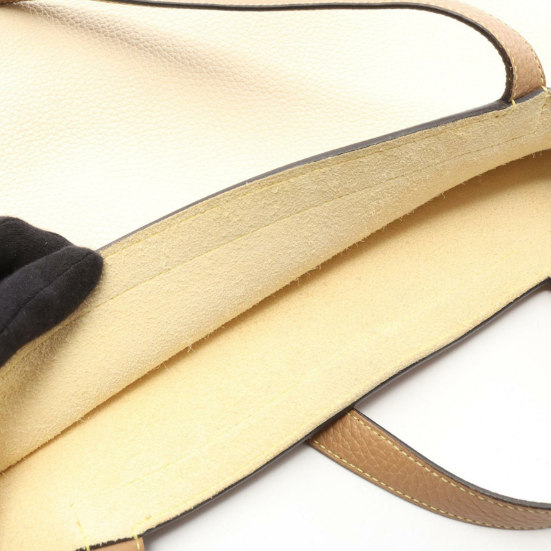 愛馬仕 Cabasellier 31 手提包 Taurillon Clemence 皮革男士象牙棕色 Chai-12