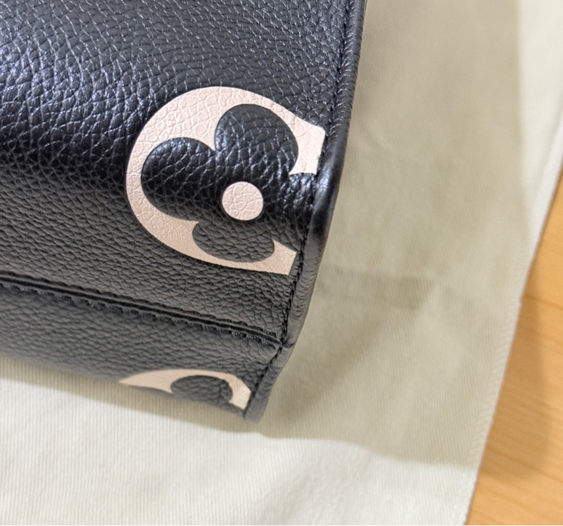 9新✨賠售超甜賣🫶🏻LV on the go🖤黑色牛皮 小號 斜背 托特-12