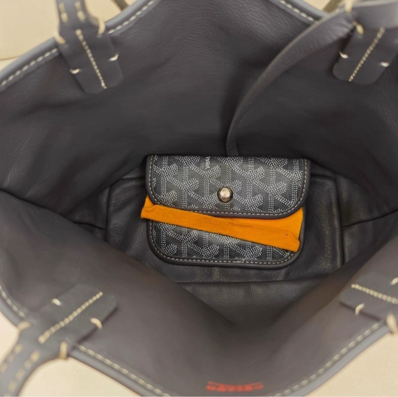 Goyard Anjou mini tote 灰色 二手9.5新🩶-9