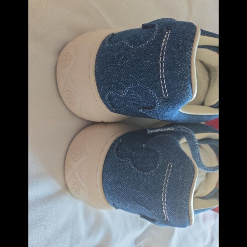 Tory Burch Denim sneakers with original packaging US6 , Tory Burch Designer 女波鞋 全新-2