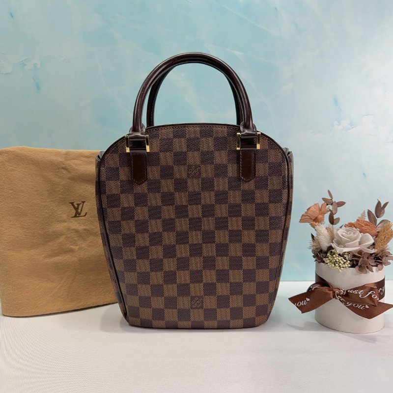 LV Sarria Seau棋盤格帆布手提包-1