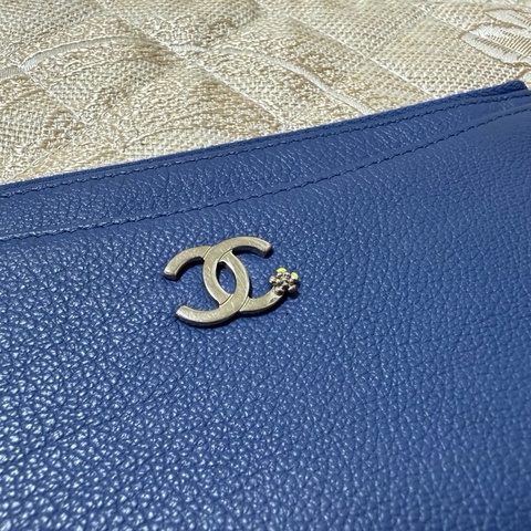 Chanel 羊皮長夾/扁夾