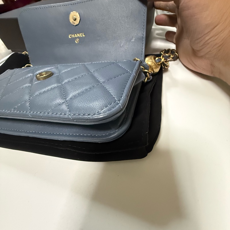 香奈兒mini flap 小金球-5