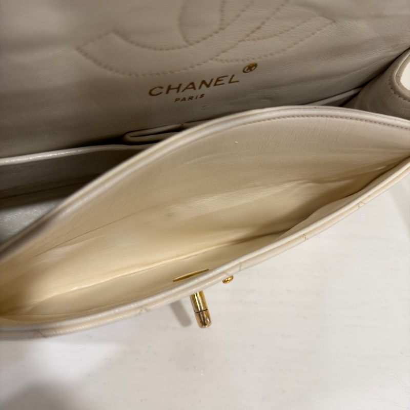 #收藏等級古董 #24k金 香奈兒白金Cf23小號Vintage Coco雙鏈雙蓋-18