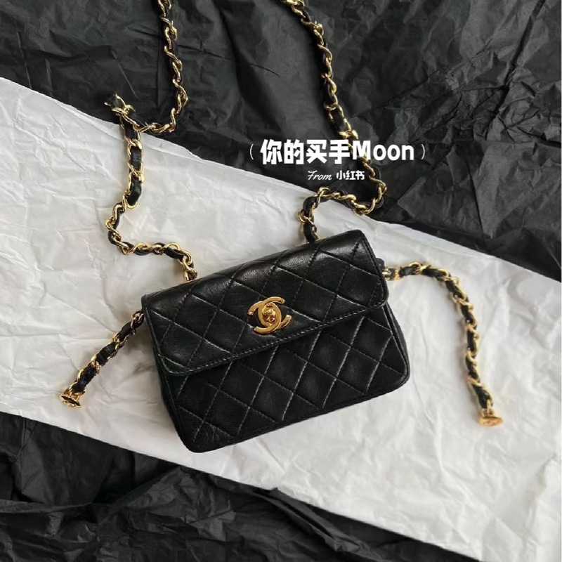 #香奈兒收藏家 #絕版稀有釋出僅一顆 香奈兒黑金Cf mini小金豆24k金-2