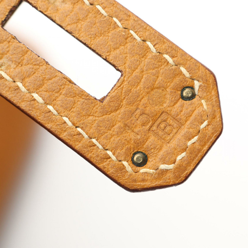 愛馬仕 Kelly 40 手提包，Ardennes 皮革，棕色，天然貂皮色，二手，女士款，B GHW-4