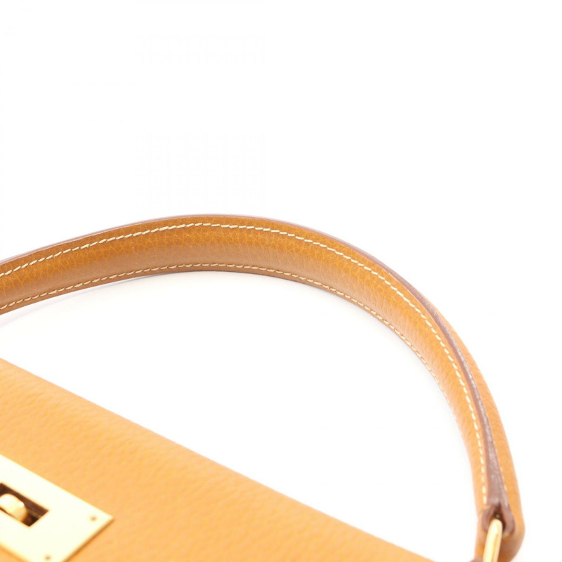 愛馬仕 Kelly 40 手提包，Ardennes 皮革，棕色，天然貂皮色，二手，女士款，B GHW-12