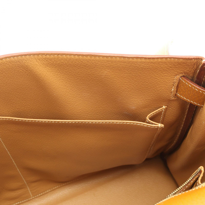 愛馬仕 Kelly 40 手提包，Ardennes 皮革，棕色，天然貂皮色，二手，女士款，B GHW-13