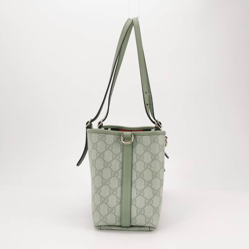 Gucci GG Emblem牛皮雙G老花肩包-3