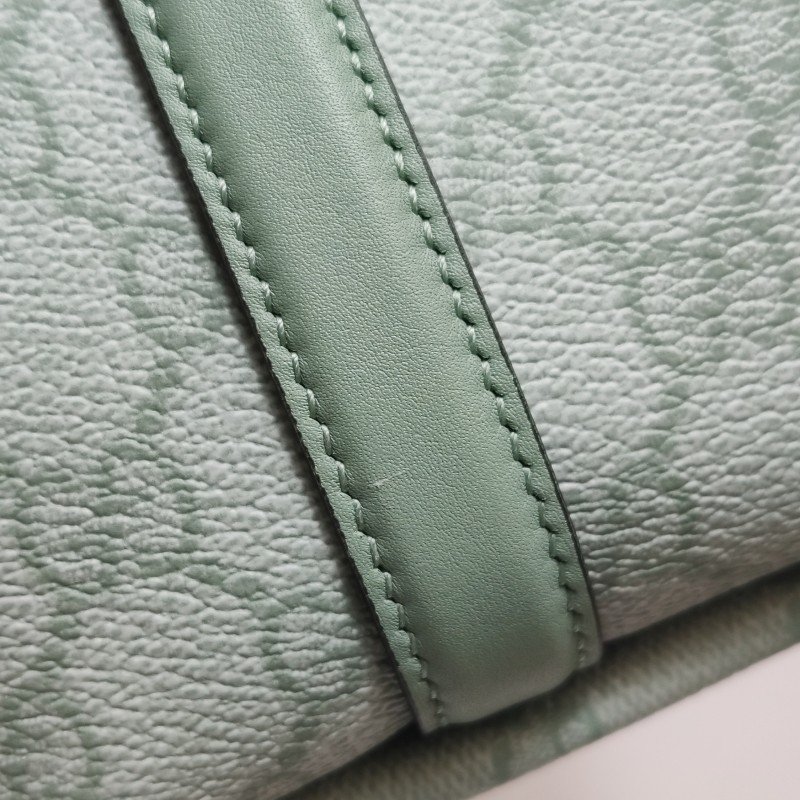 Gucci GG Emblem牛皮雙G老花肩包-17