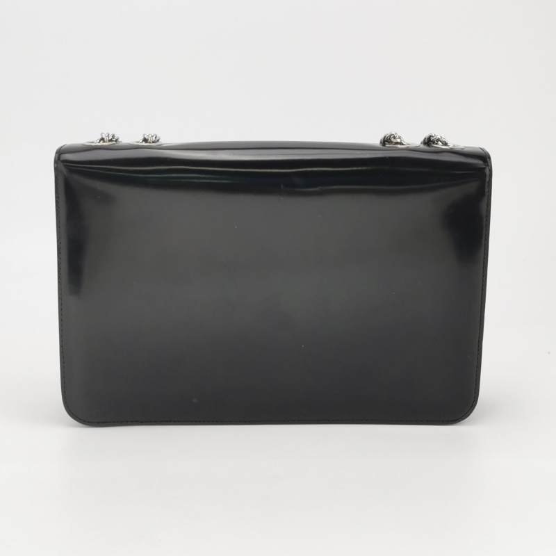 Gucci InterlockingG牛皮純色互扣式雙G單肩包-4