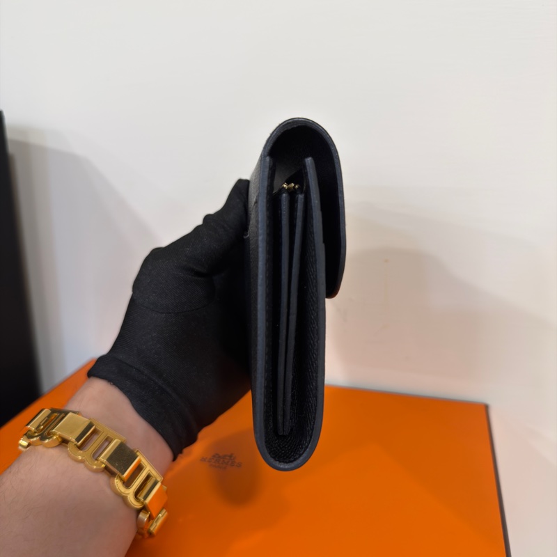 🈶購證 #全網最甜💰 #98新閒置 愛馬仕黑金康康短夾Constance🈶零錢袋-2