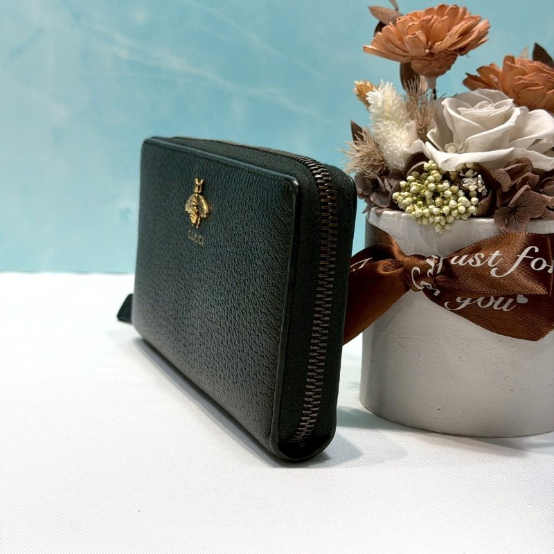 GUCCI ANIMALIER蜜蜂拉鍊長夾-2