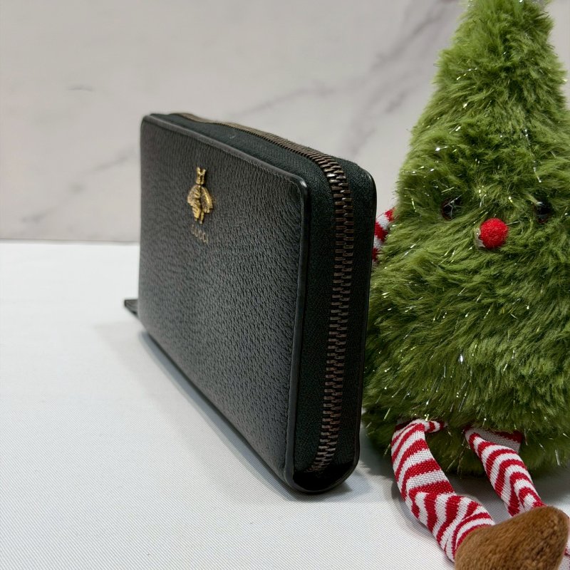 GUCCI ANIMALIER 金蜜蜂拉鍊長夾-2