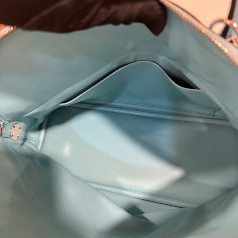 #閒置新 #超甜💰 #夏天必備淺色系 愛馬仕牛仔藍Bolide31 Tc皮🈶鑰匙鎖-19