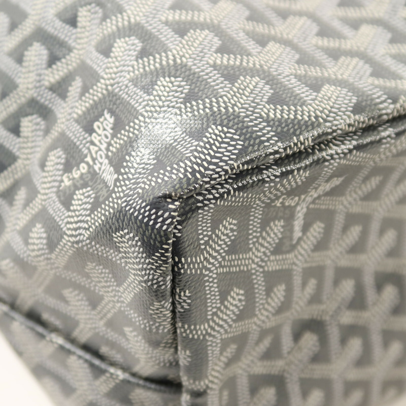 GOYARD 塗層帆布Saint Louis PM銀扣肩背袋-14