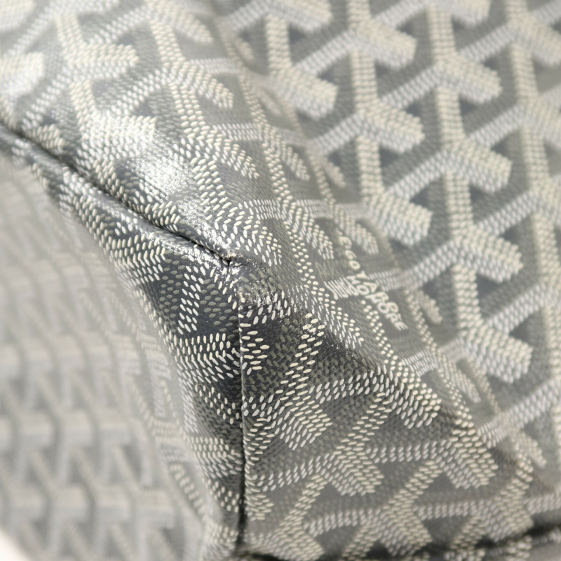 GOYARD 塗層帆布Saint Louis PM銀扣肩背袋-15