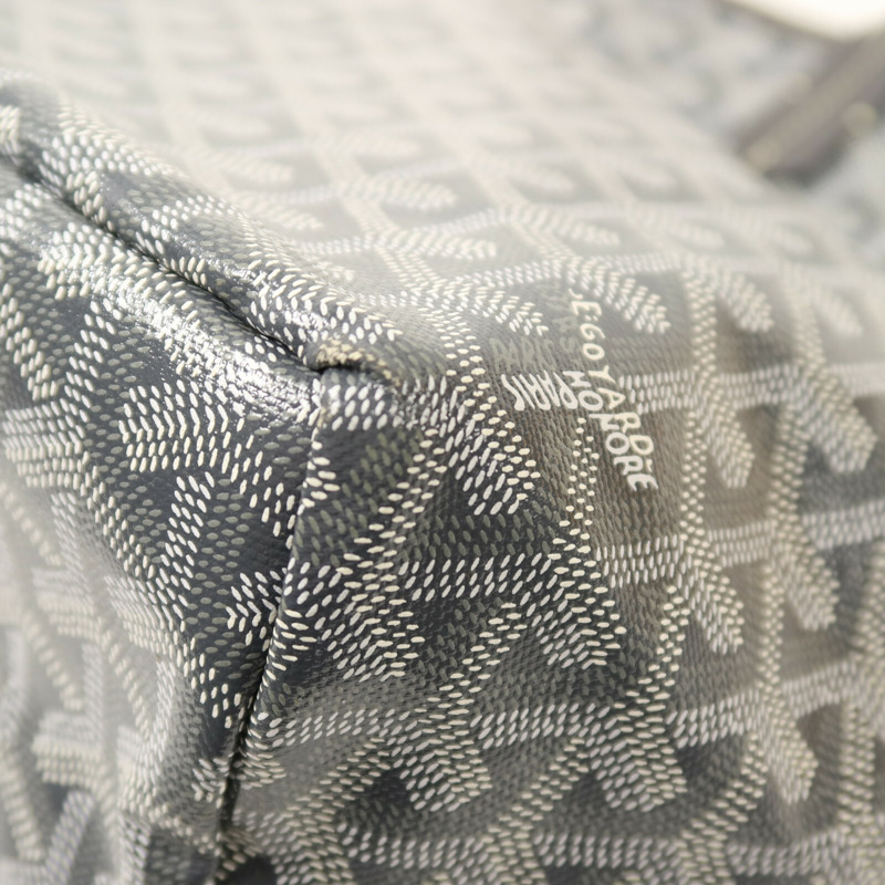 GOYARD 塗層帆布Saint Louis PM銀扣肩背袋-17