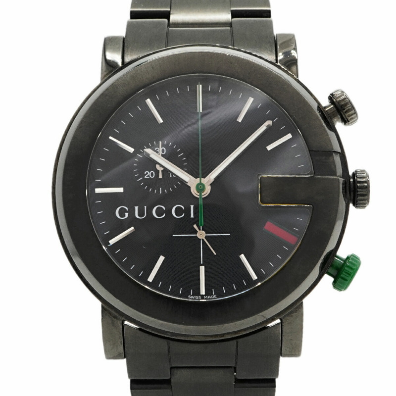 Gucci G-Chrono YA101331 黑色錶盤男士腕錶-0