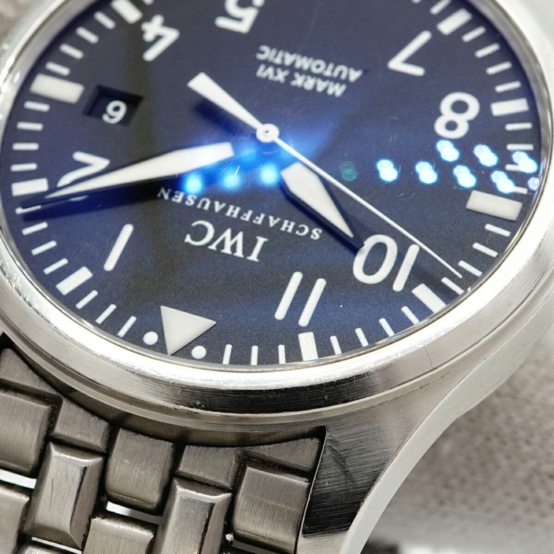 IWC 沙夫豪森飛行員 IW325504 黑色錶盤男士手錶-6