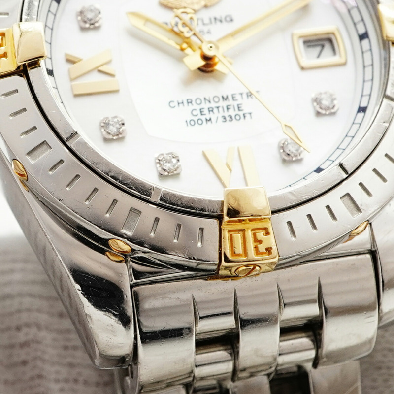 百年靈 Cockpit B71356 白色錶盤女錶-6