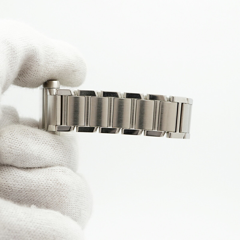 卡地亞 Tank Française SM W51008Q3 象牙色錶盤女士腕錶-5