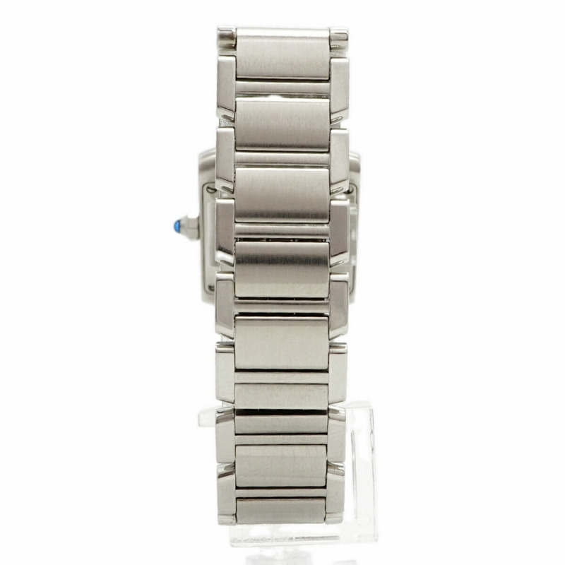 卡地亞 Tank Française SM W51008Q3 象牙色錶盤女士腕錶-7