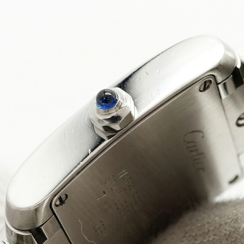 卡地亞 Tank Française SM W51008Q3 象牙色錶盤女士腕錶-8